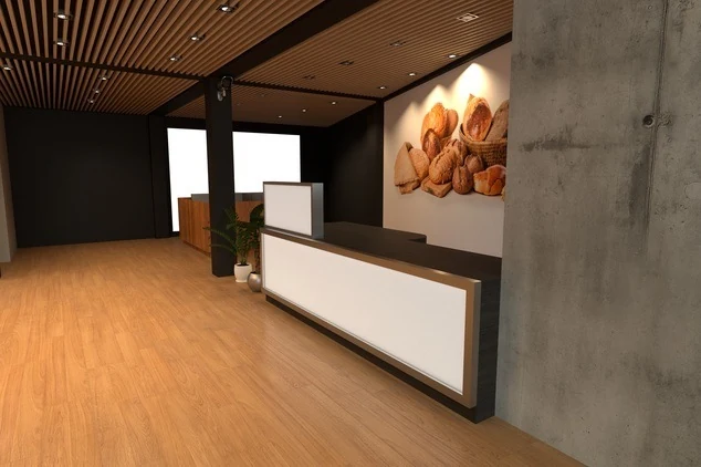Service counter · design visualization